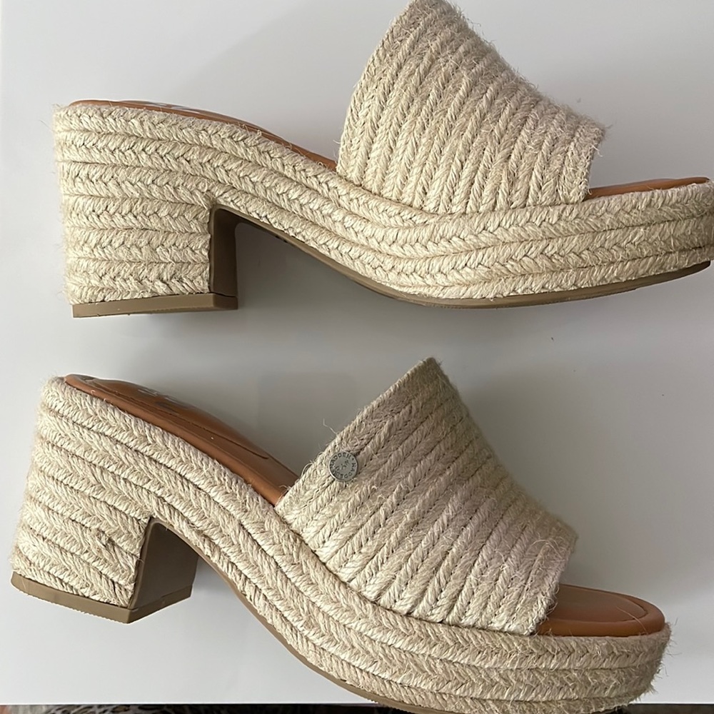 Madden Girl Cream Heeled Sandals